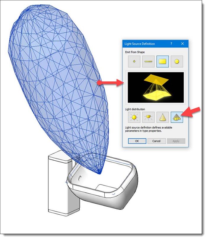 Revit 系列中的光源定义示例